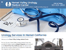 Tablet Screenshot of hemetvalleyurology.com